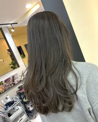 ロング カラー hub hair レイヤー/透明感のヘアスタイル