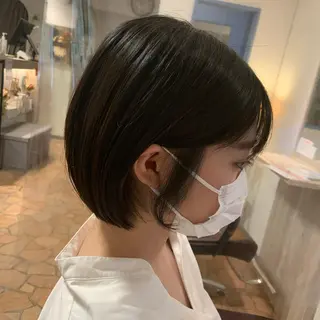 ショート 韓国✖️網紅🖤 パーマYURIYAのヘアスタイル