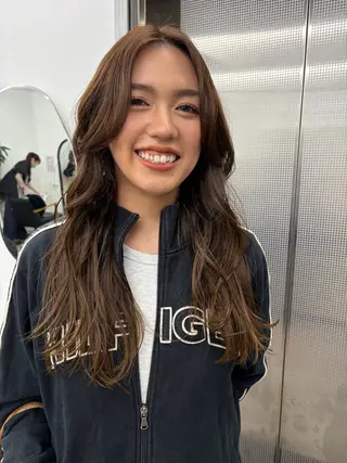 ロング カラー Nico☺︎🎀YU ボブ/パーマのヘアスタイル