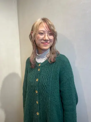 ミディアム Uo/似合わせパーマ /髪質改善/四条烏丸のヘアスタイル