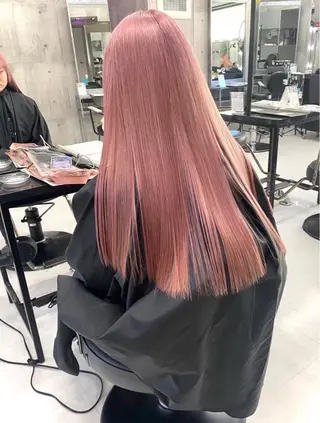 ロング カラー ハイトーン/ゆるふわ 🧚𖥔ׁTOMO♡のヘアスタイル