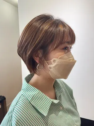 ショート カラー ショート/脱白髪染め ☆宇﨑悠実のヘアスタイル