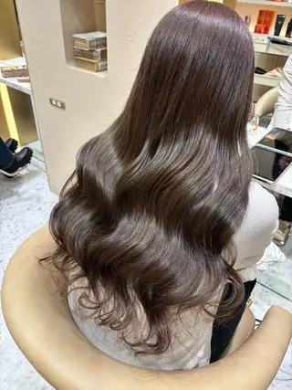 ロング カラー あかね☆ヘアアレンジ /ボブ/縮毛矯正のヘアスタイル