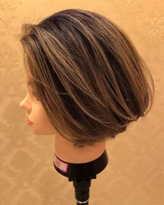 ミディアム カラー 限定1名撮影モデル 村中衣里のヘアスタイル
