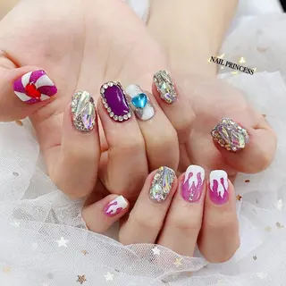 ネイル princess スカルプ専門店のネイルデザイン