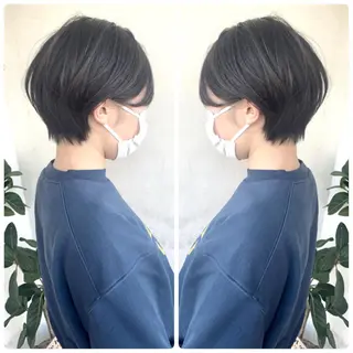 ショート カラー 京都大人女性ショート 徒歩1分/秋山のヘアスタイル