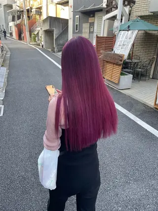 ロング 似合わせカット/ デザインカラー🦄のヘアスタイル
