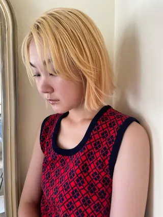 ショート カラー miumiu/恵比寿 カットモデル募集のヘアスタイル