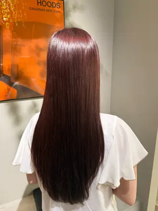 ロング 安藤 里奈のヘアスタイル