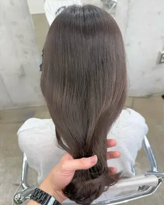 ミディアム カラー 高橋大樹/グレージュ 透明感/髪質改善のヘアスタイル