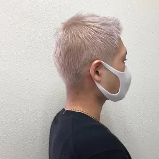 ショート カラー メンズ エクステモデル募集 💗大阪梅田/川上のヘアスタイル