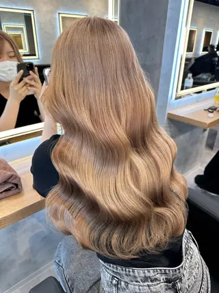 ロング カラー ヘアアレンジ メンズ 🤍透明感カラー🤍 似合わせ🤍AINEのヘアスタイル