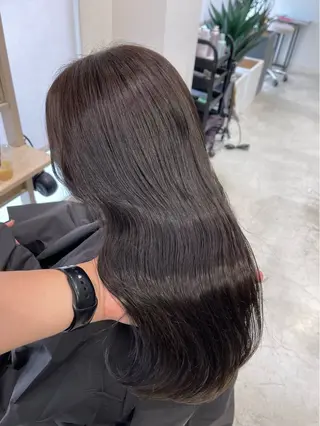 ミディアム カラー 髪質改善/堀江 ケアカラーtoshiのヘアスタイル