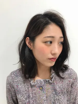 ミディアム ヒラヤマ ユウスケのヘアスタイル