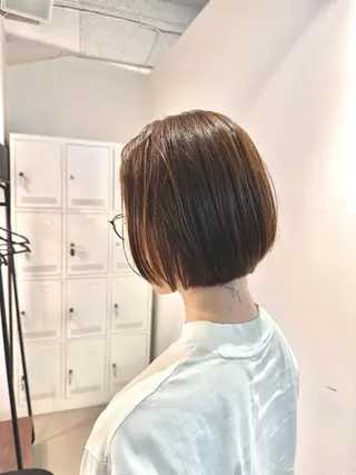 ショート カラー 大人ヘア縮毛矯正 💛mai💛のヘアスタイル