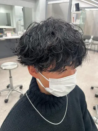 パーマ メンズ 🍐シャドウパーマ メンズ特化/守岡🍐のヘアスタイル