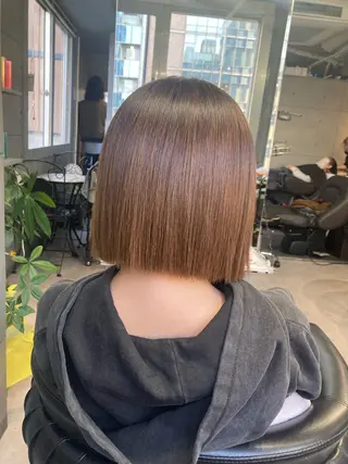 ショート 髪質改善☺︎縮毛矯正 ふじい まりんのヘアスタイル