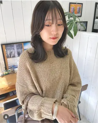 ミディアム 📍葛西りんたろう/ ENVのヘアスタイル