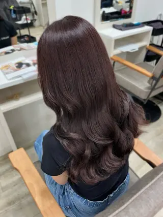 ロング カラー ヘアアレンジ hazuki🐈⬛ 透明感カラーのヘアスタイル