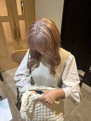 ロング カラー Himawari♡ 柔らかいカラーのヘアスタイル