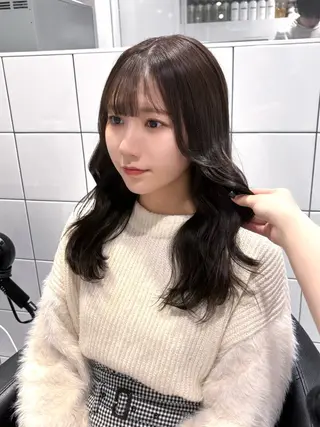 ロング カラー 表参道♡暗髪♡ 艶カラー♡アユミのヘアスタイル