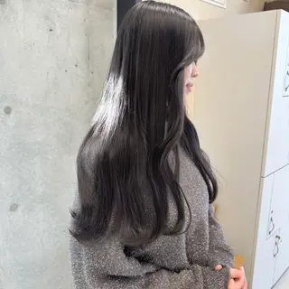 ロング カラー 高橋大樹/グレージュ 透明感/髪質改善のヘアスタイル