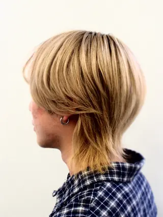 ミディアム カラー ヘアアレンジ メンズ メンズヘア静岡 ✂︎Ryuheiのヘアスタイル