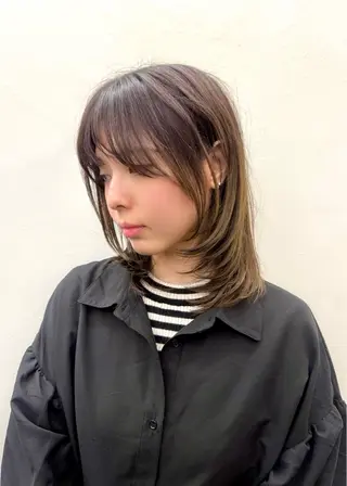 ミディアム 似合わせレイヤー/ パーマヘア/高倉のヘアスタイル