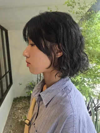 ミディアム パーマ 韓国好き🇰🇷 美容師MIKUのヘアスタイル