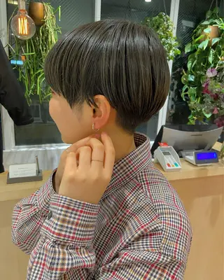 ショート カラー 🟩白髪ぼかし/ボブ /ショートヘア/大司のヘアスタイル