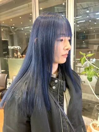 セミロング カラー 🤍垢抜け♡透明感 カラーmoeka🤍のヘアスタイル