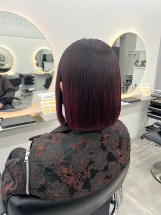 ショート カラー メンズパーマ特化/髪 質改善艶カラー/椿原のヘアスタイル