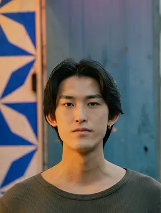 ミディアム カラー パーマ メンズ 🔗メンズサロン🔗 Kieのヘアスタイル