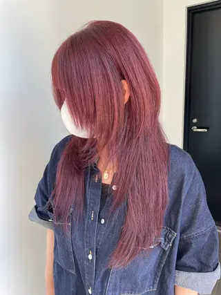 ロング カラー YUI/ ブリーチカラー🌷のヘアスタイル