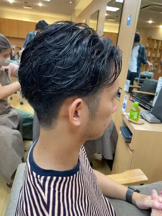 パーマ メンズ 韓国ヘア 🤍中西麻友🤍のヘアスタイル