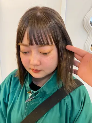 ミディアム ichika/福岡 /透明感カラー🤎のヘアスタイル