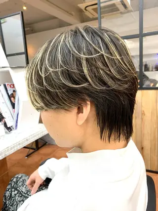 カラー メンズ 高崎 堅心のヘアスタイル