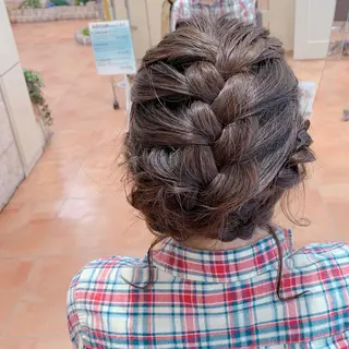 ミディアム ヘアアレンジ ボブ/レイヤー/ nanamiのヘアスタイル