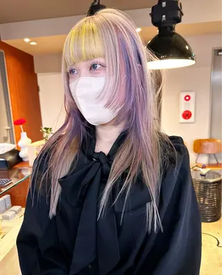 ロング カラー 🩷ハイトーン透明感 レイヤー🩷ユリカのヘアスタイル