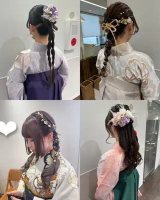 ヘアアレンジ デジタルパーマ🫧 韓国風ヘア🫧サクラのヘアスタイル