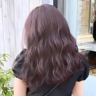 ミディアム カラー パーマ ヘアアレンジ 🩰透明感カラー♡ UTA🩰のヘアスタイル