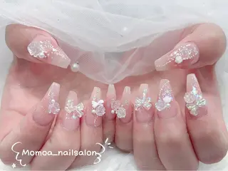ネイル MoMoA Nail ネイル長さ出し専門店のネイルデザイン