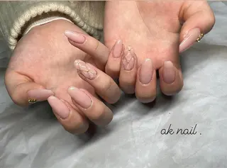 ロング ネイル ak nail .のネイルデザイン