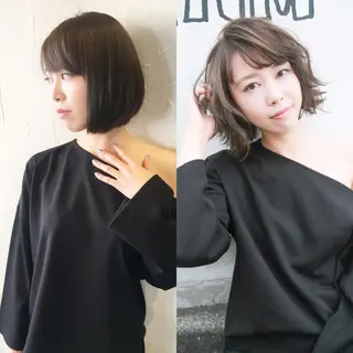 ミディアム 髪質改善縮毛矯正 専門店のヘアスタイル