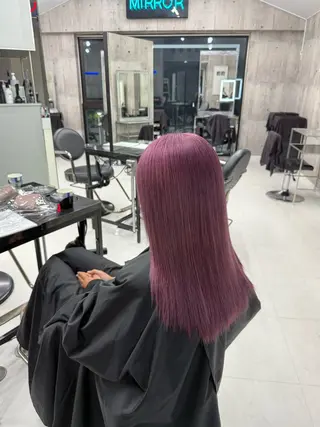 ロング カラー メンズ ☁️かずき☁️青.紫 推し活カラー💫のヘアスタイル