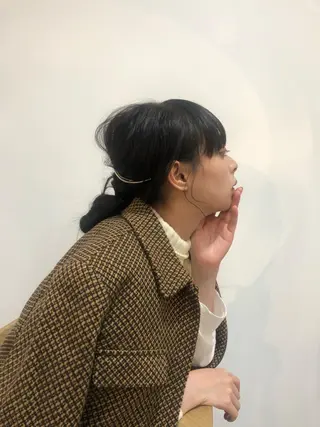 ロング カラー ヘアアレンジ 透明感カラー、 アレンジ/miyuのヘアスタイル