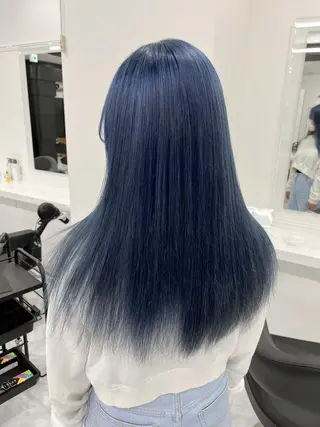 カラー 大人っぽ韓国ヘア 寒色💙yuma💙のヘアスタイル
