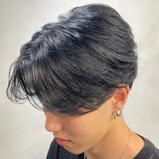 ミディアム パーマ ヘアアレンジ メンズ fifth 石川 凪のヘアスタイル