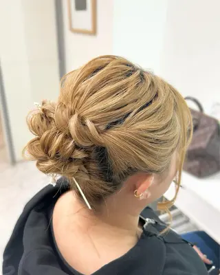 ショート ヘアアレンジ ヘアセット専門店 Rのヘアスタイル