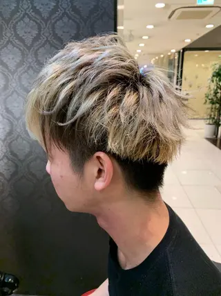 ショート メンズ 縮毛矯正/髪質改善 EARTH髙橋のヘアスタイル
